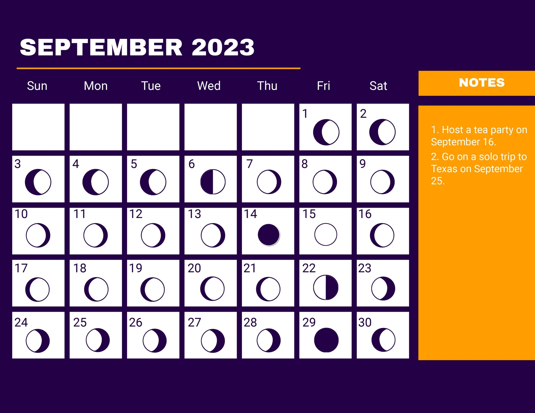 Phases Of The Moon Calendar January 2024 - Templates Printable Free