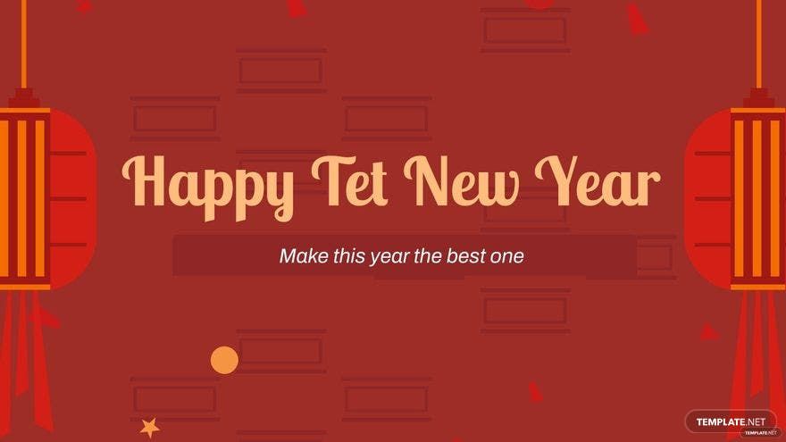 Tet Greeting Card Background