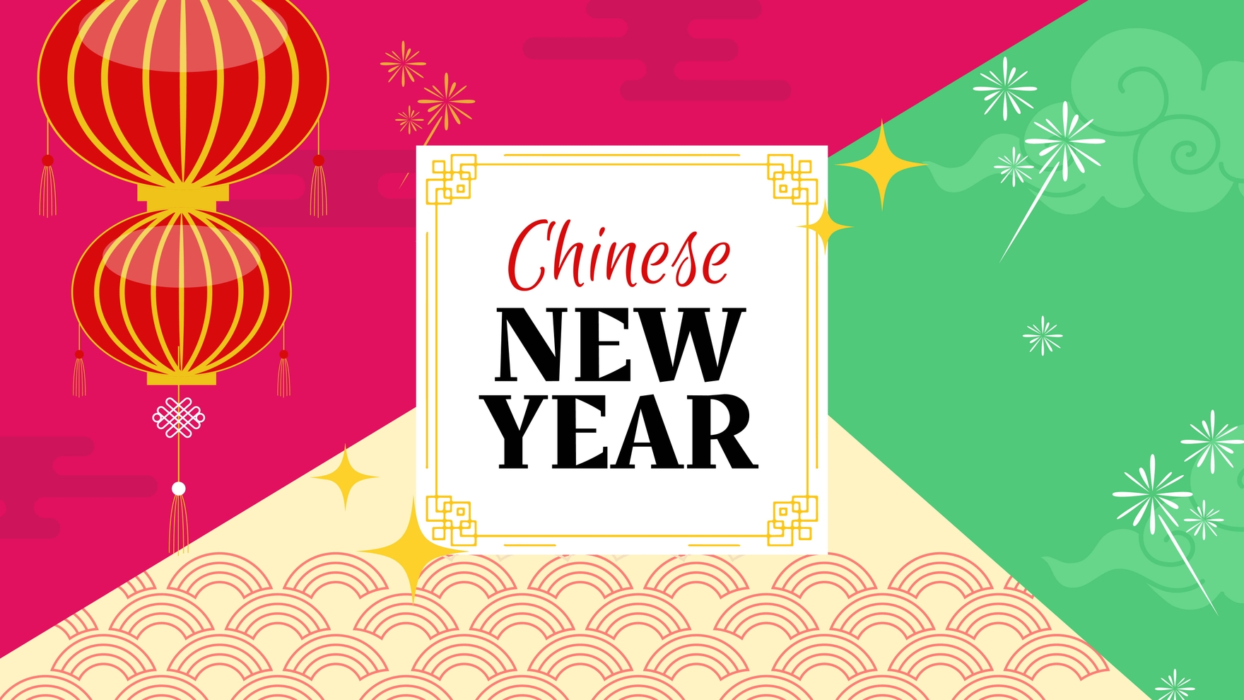 Chinese New Year Colorful Background