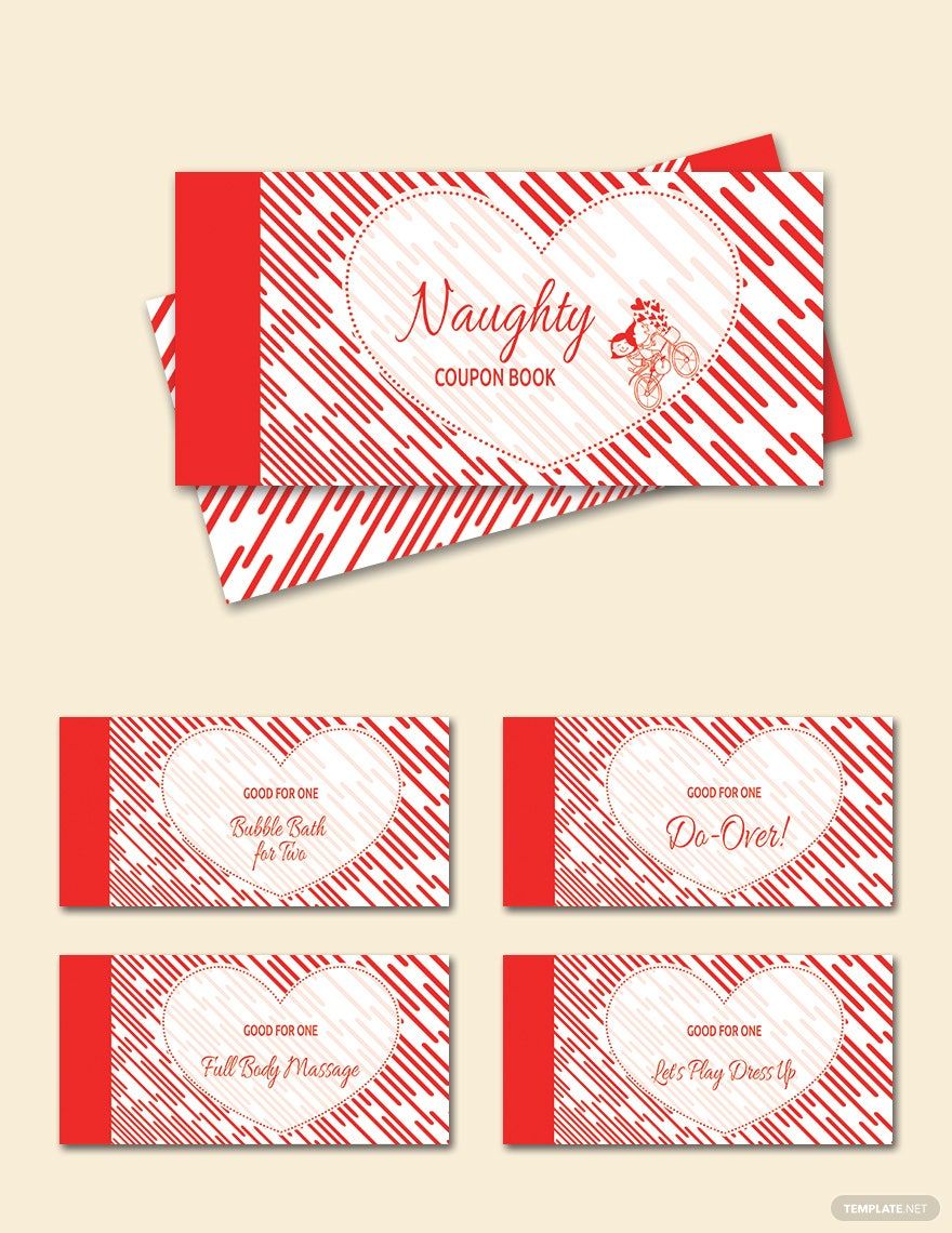 Heart Coupon Book Template in PSD, Word, Publisher, Pages - Download | Template.net