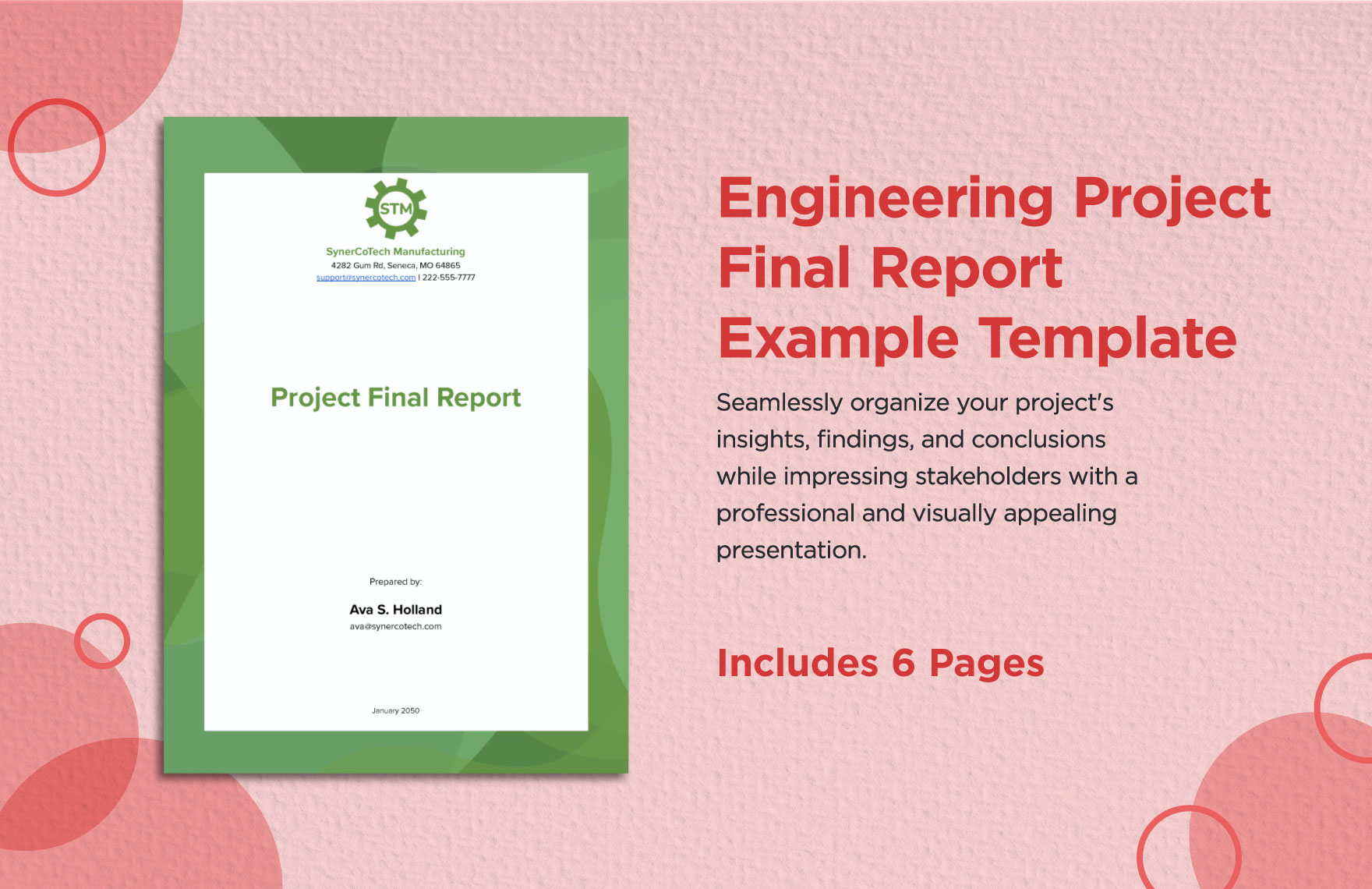 Engineering Project Final Report Example Template