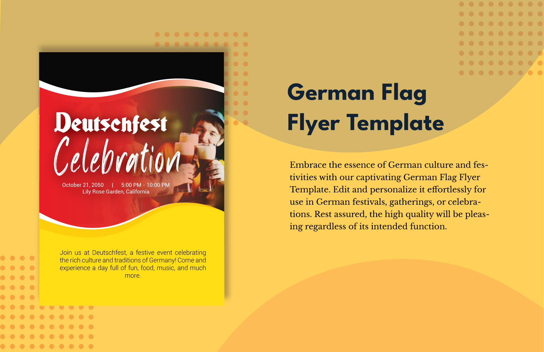 German Flag Flyer Template in PSD, Illustrator, Word - Download | Template.net