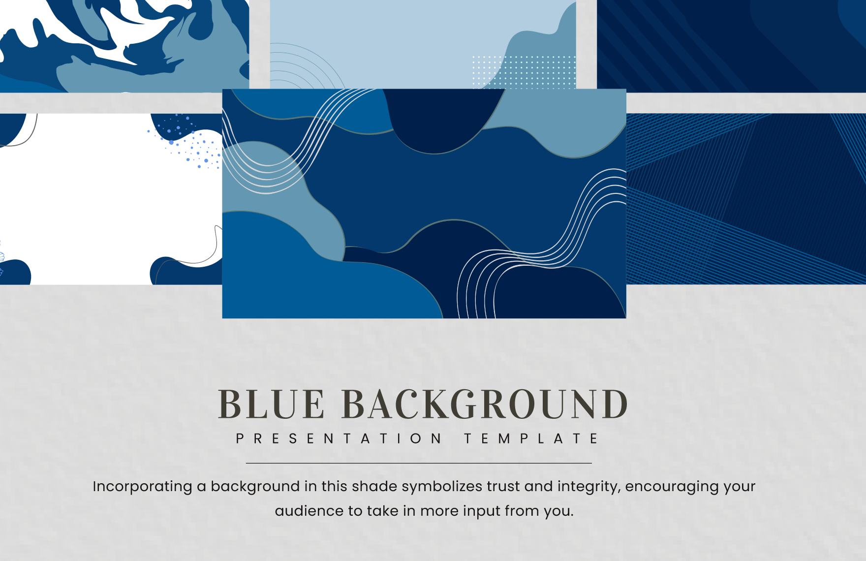 Blue Background Presentation Template