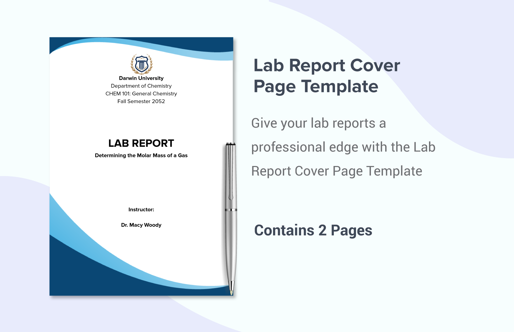 Lab Report Cover Page Template in Word, PDF, Google Docs - Download | Template.net