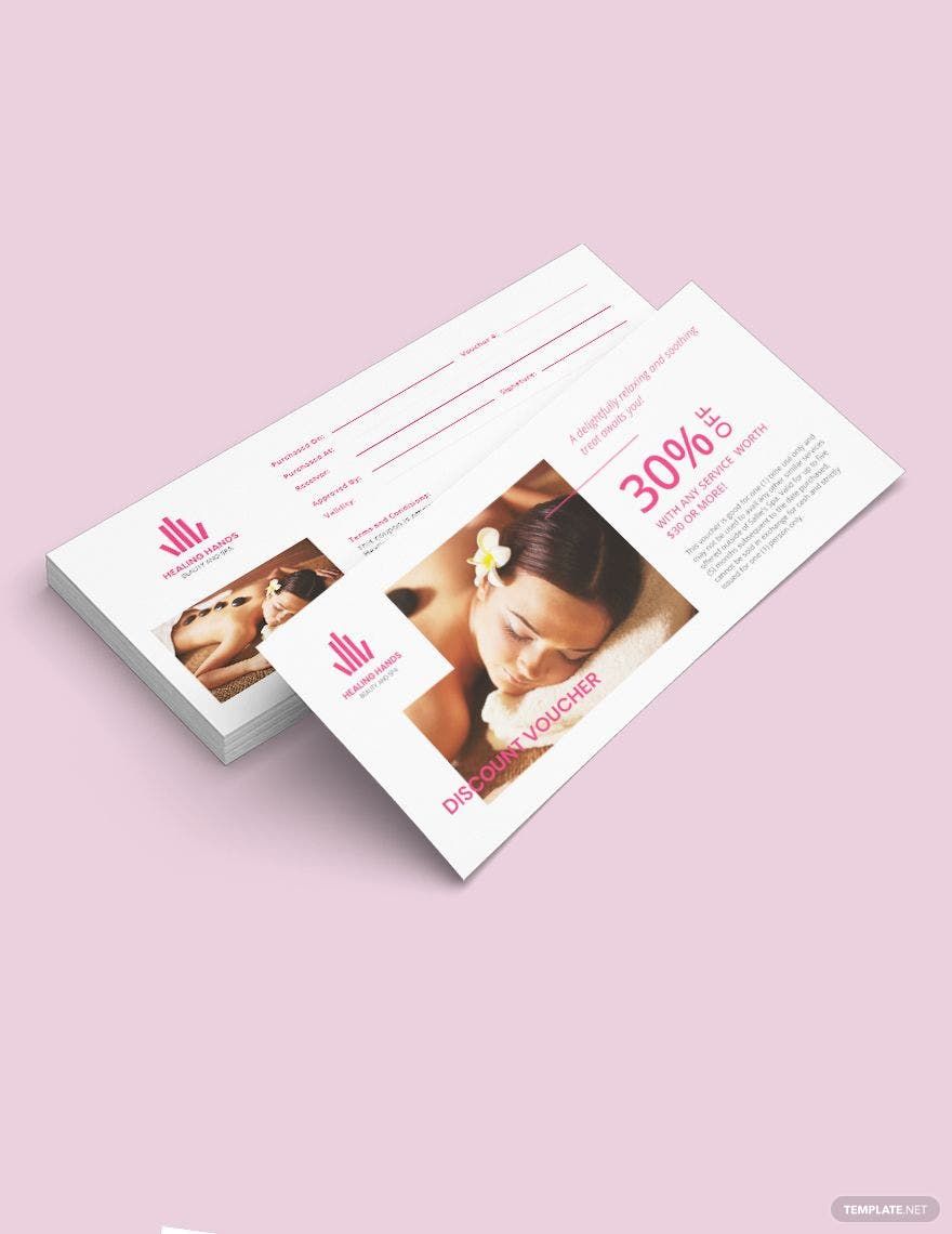 Beauty Spa Voucher Template