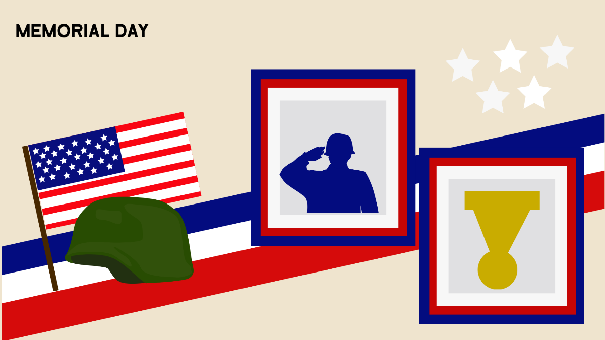 Memorial Day Picture Background Template - Edit Online & Download