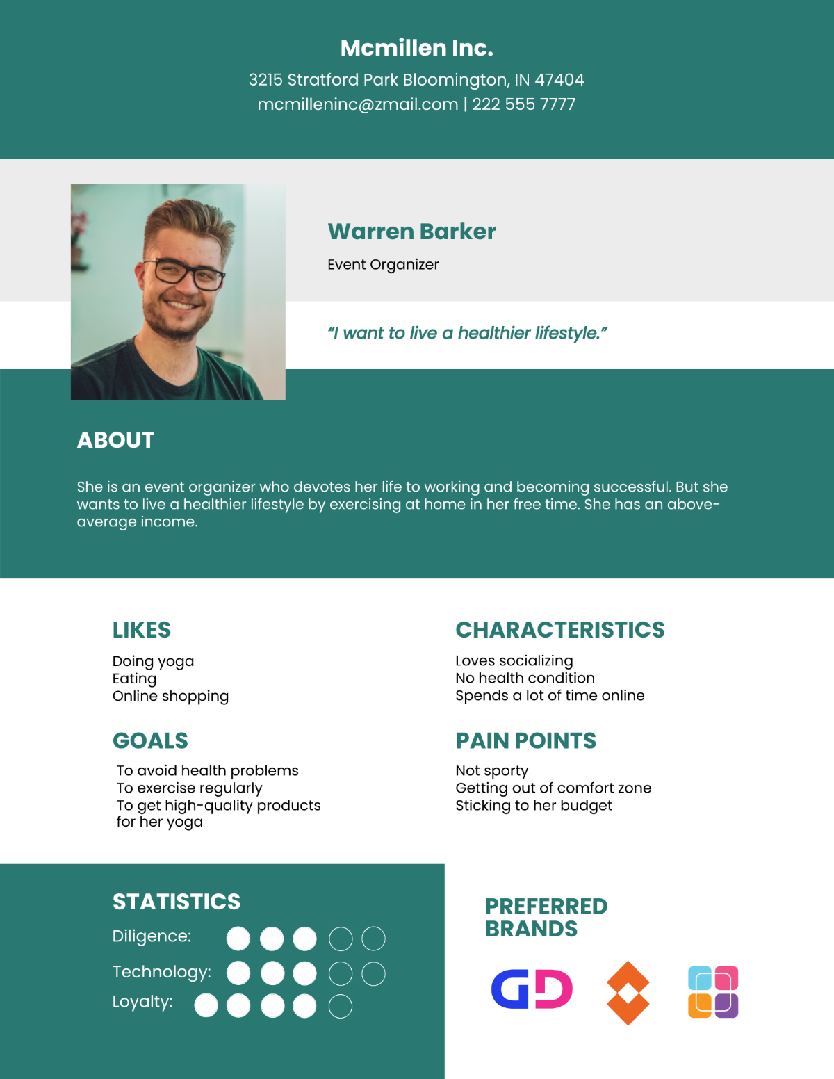 Millennial Persona Template - Edit Online & Download