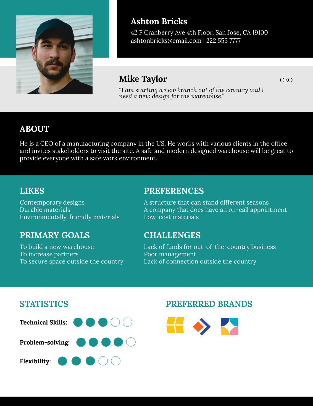 Architect Customer Persona Template - Edit Online & Download