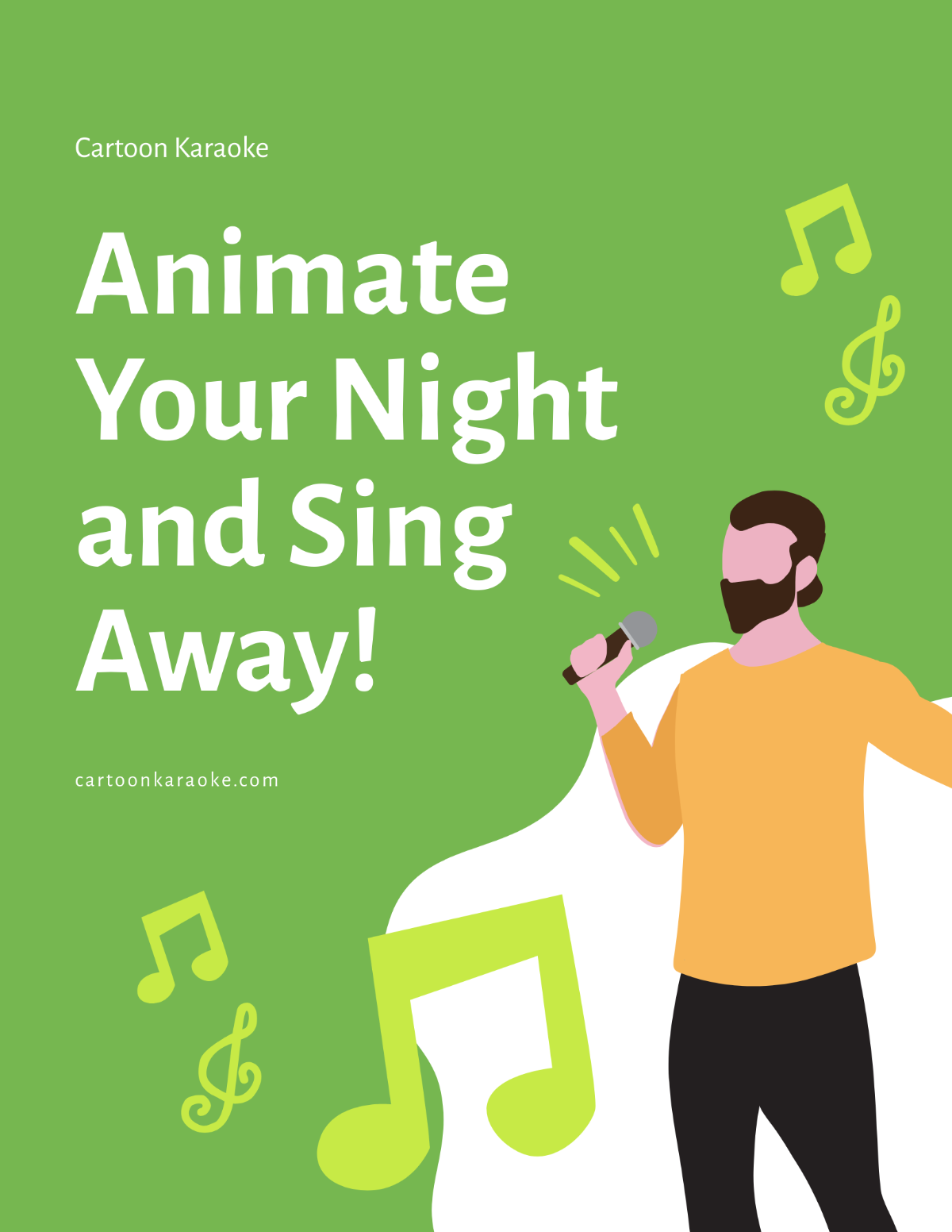 Animated Karaoke Flyer Template - Edit Online & Download