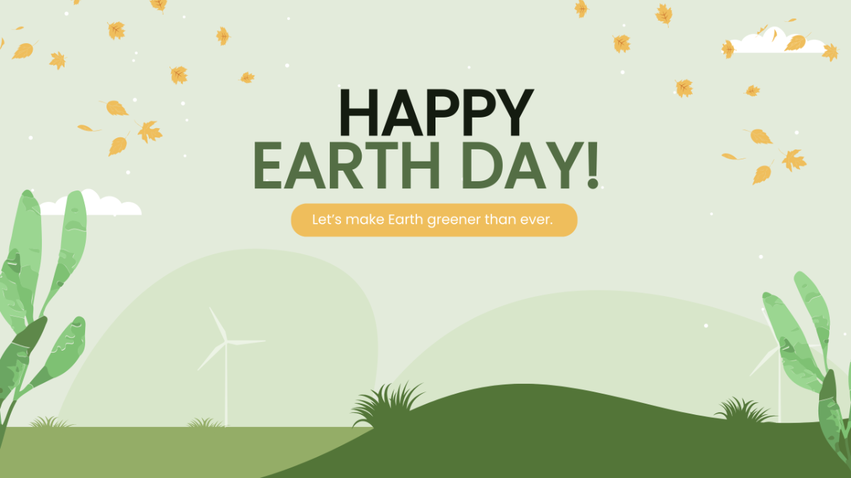 Earth Day Youtube Banner Template - Edit Online & Download