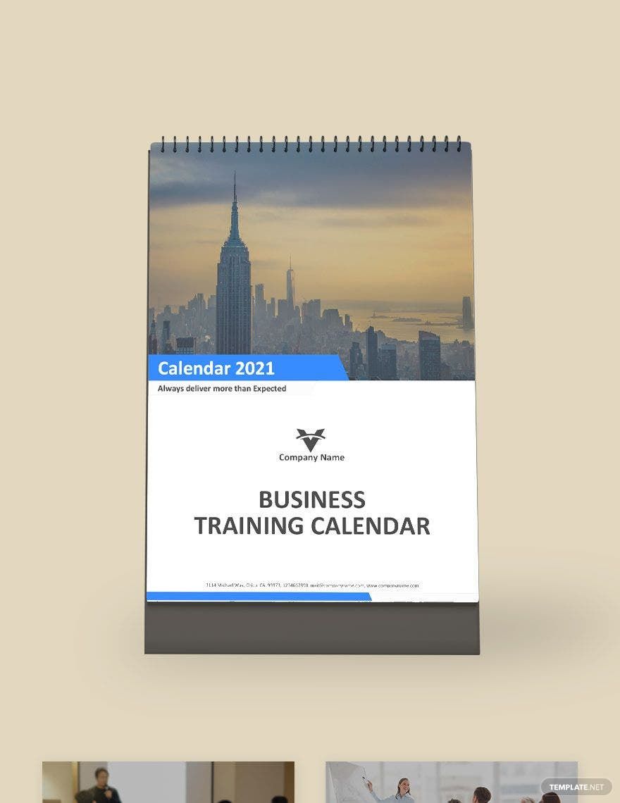 Business Training Desk Calendar Template in Pages, Word, Google Docs - Download | Template.net