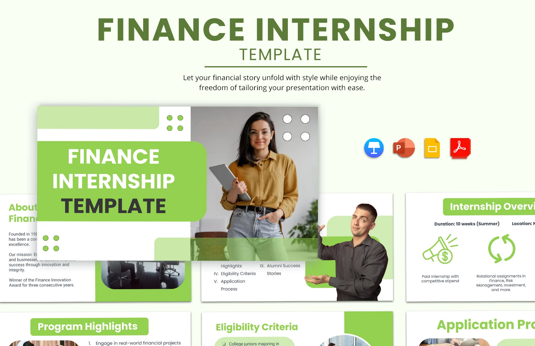 Finance Internship Template in PDF, PowerPoint, Google Slides - Download | Template.net