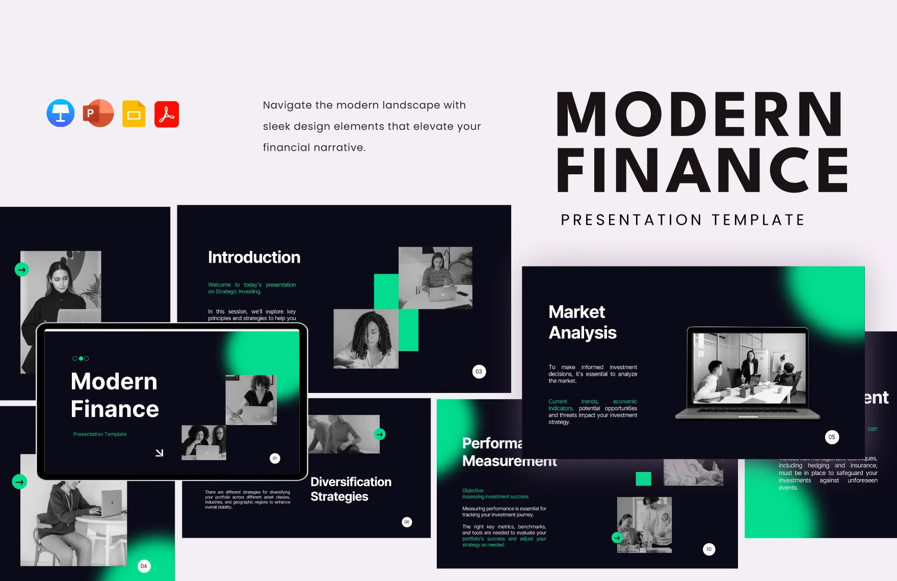 Modern Finance Template in PDF, PowerPoint, Google Slides - Download | Template.net