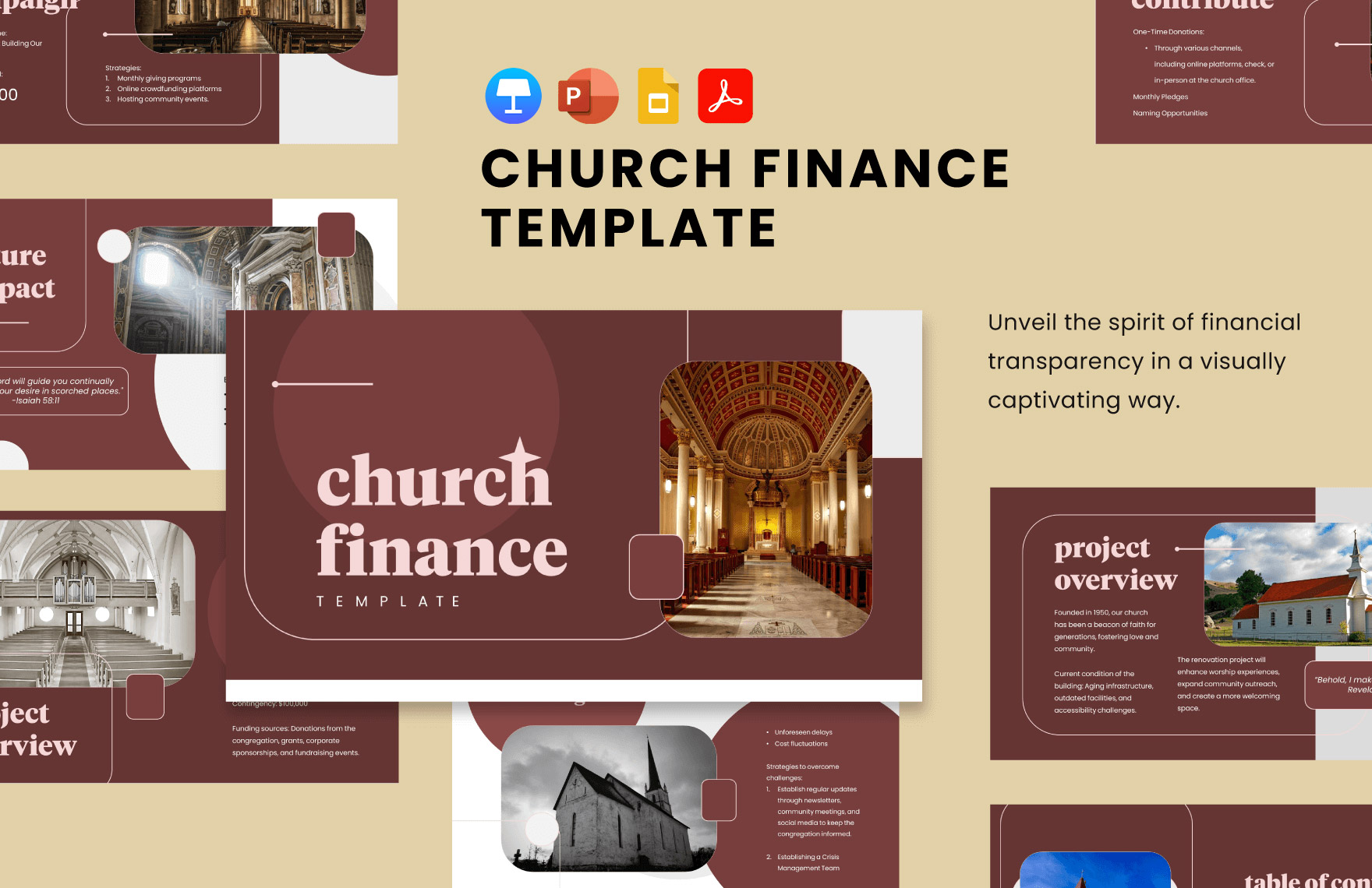 Church Finance Template in PDF, PowerPoint, Google Slides - Download | Template.net