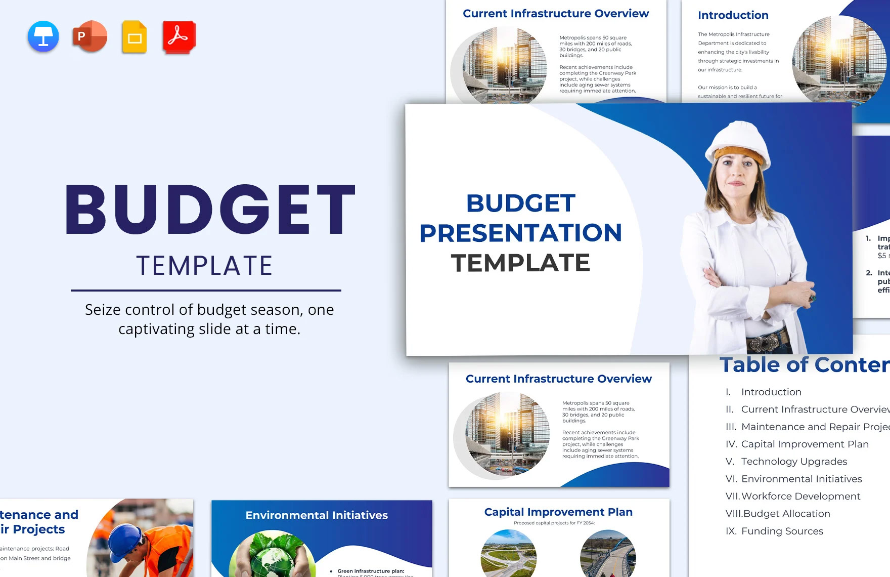 Budget Template in PDF, PowerPoint, Google Slides - Download | Template.net