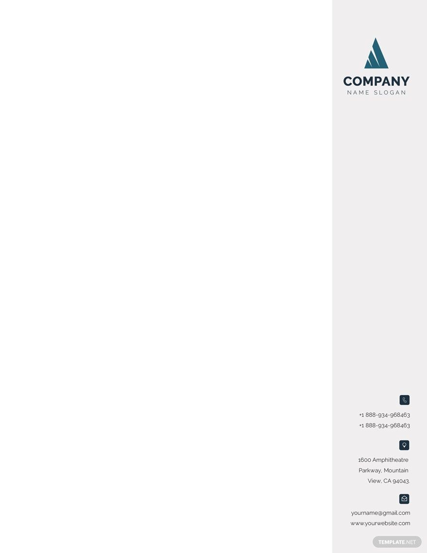 Business Letterhead Format Template