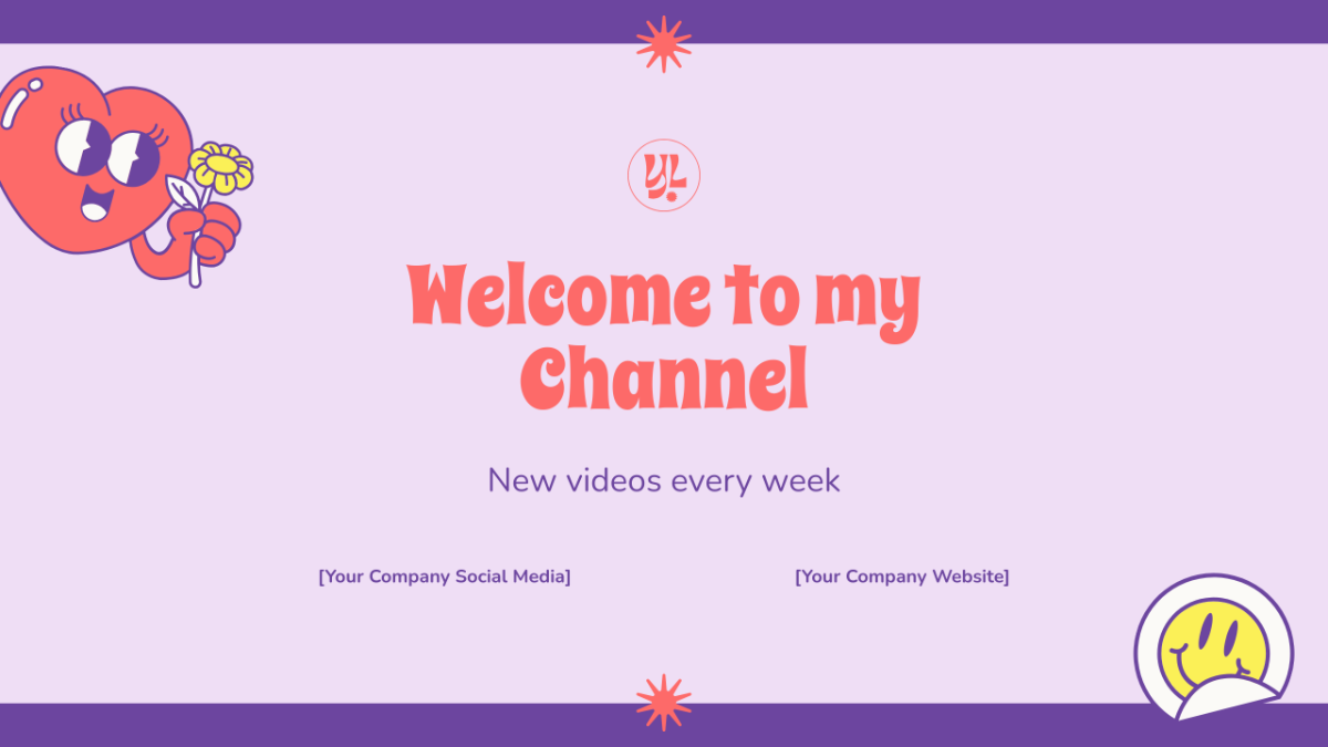 Playful Youtube Banner Template - Edit Online & Download