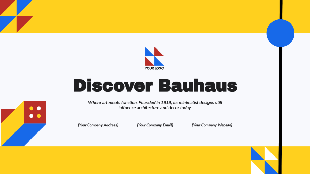 Bauhaus Youtube Banner Template - Edit Online & Download