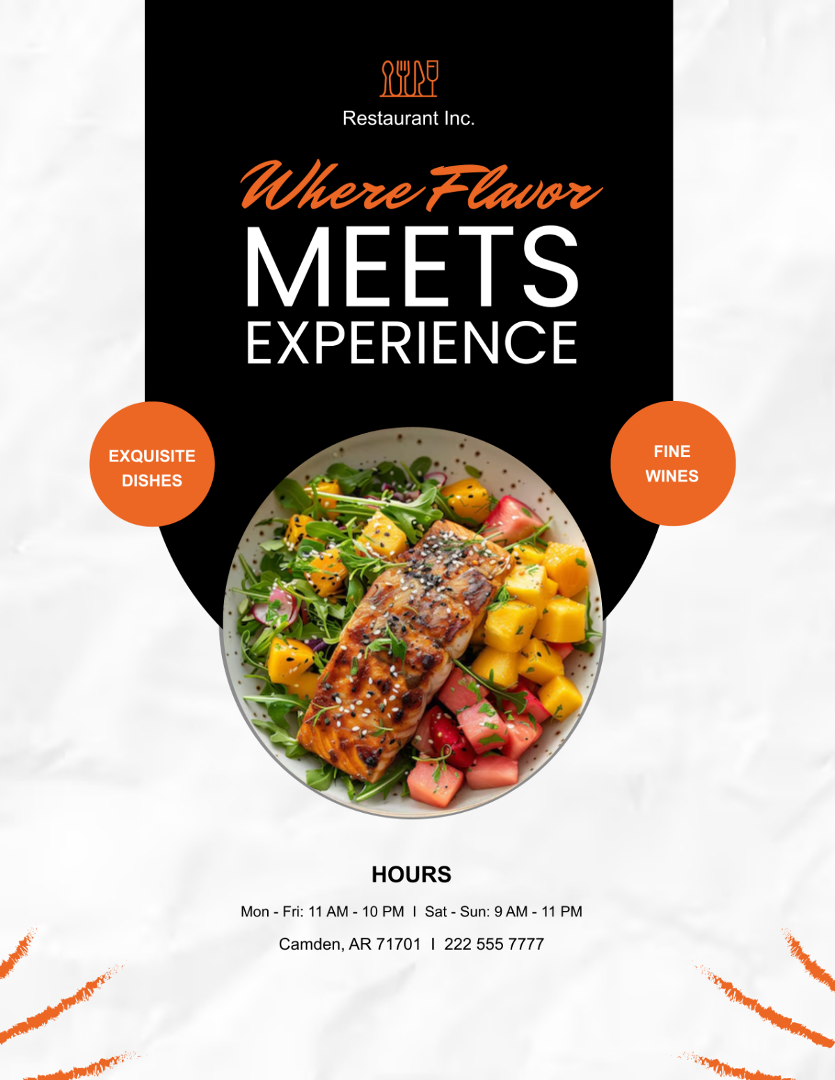 Colorful Restaurant Flyer Template - Edit Online & Download