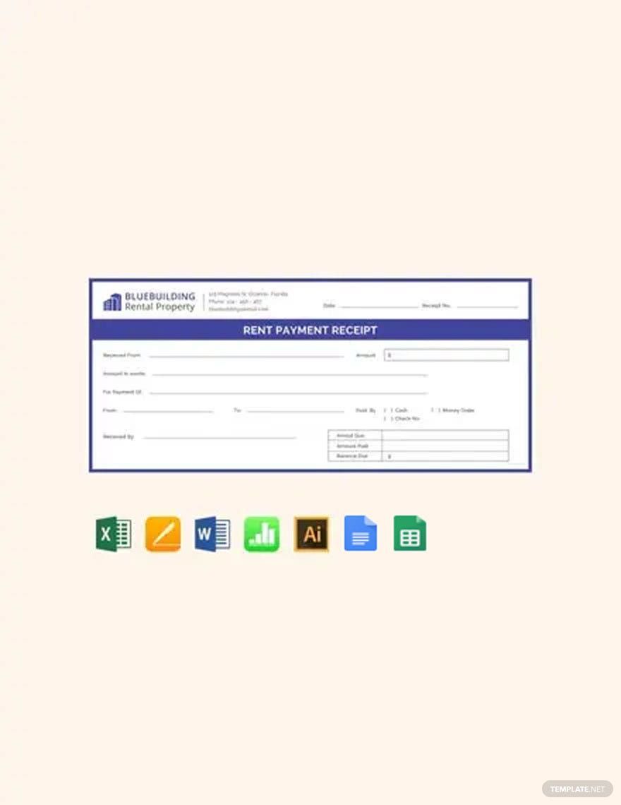 Rent Payment Receipt Template