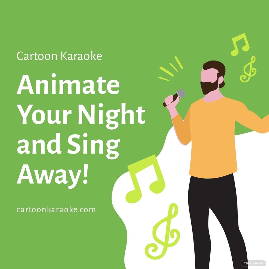 Animated Karaoke Instagram Post Template - Edit Online & Download