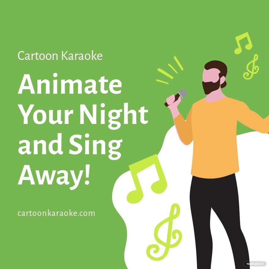 Animated Karaoke Linkedin Post Template - Edit Online & Download