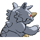 Imagen posterior de Rhydon hembra en la cuarta generación