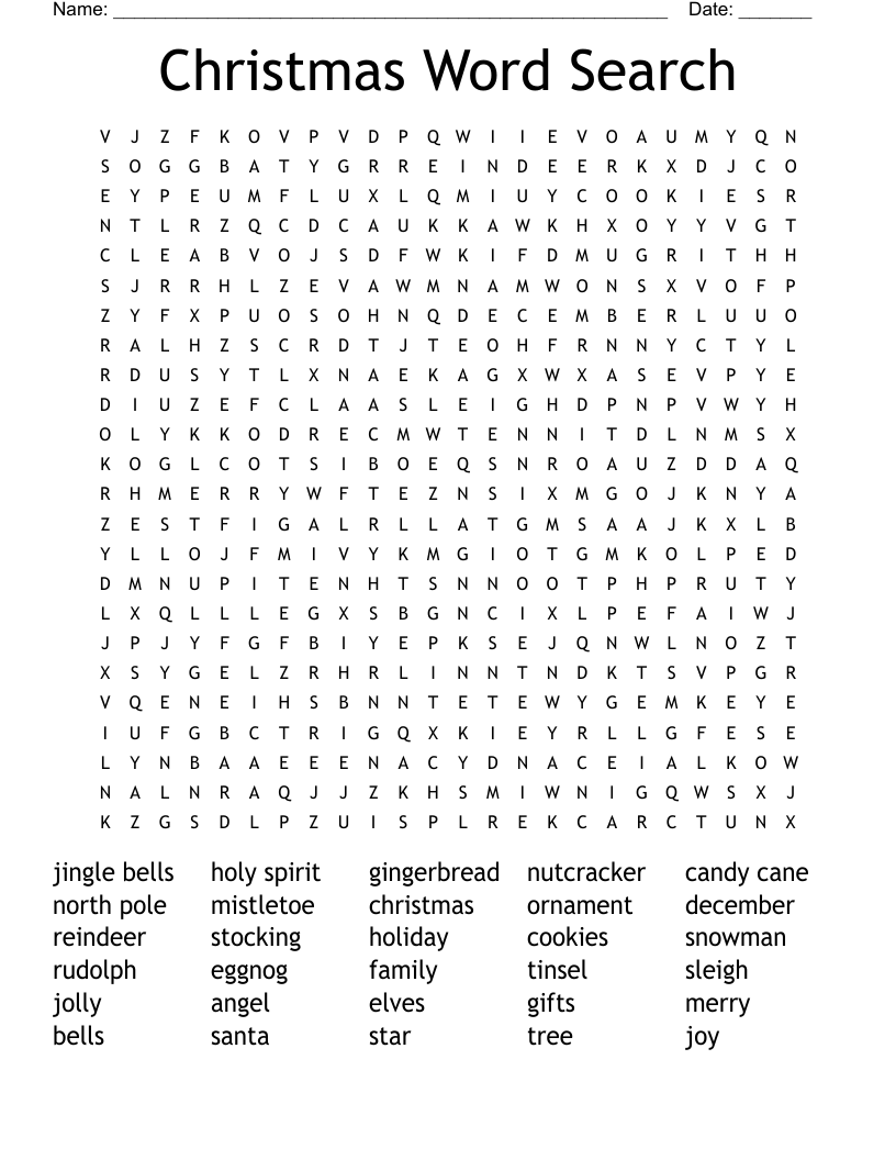 Christmas Word Search