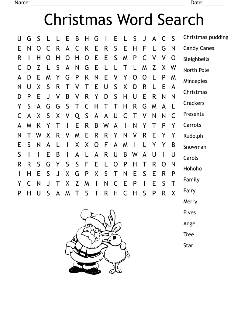 Christmas Word Search