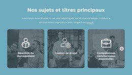 Nos Sujets Et Titres Principaux