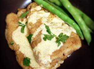 A picture of Cream Dory Fillet with Butter Cream Sauce.