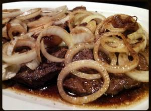 A picture of AMIEs BEEF STEAK (BISTEK TAGALOG).