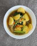 3. Tumis jamur enoki, sayur sawi, dan tofu (Defisit Kalori)