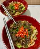 Mie Daging Teriyaki