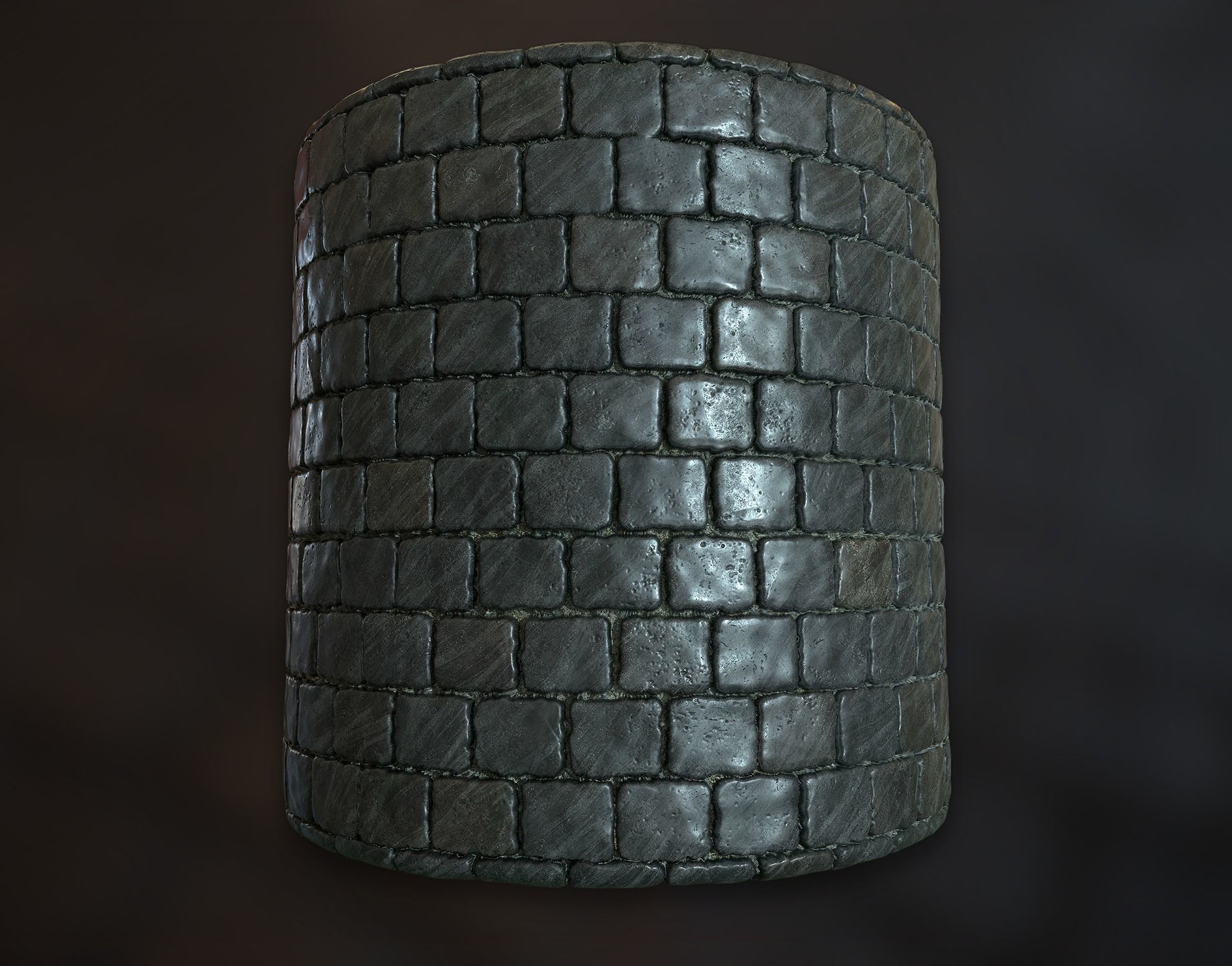 Procedural PBR Cobblestone Texture free VR / AR / low-poly Texture ...