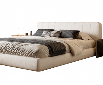 Modern Double Bed-ID:743145941