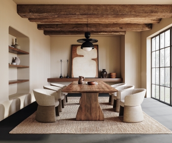 Wabi-sabi Style Dining Room-ID:309578908