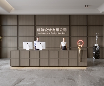 Modern Office Reception Desk-ID:262511011