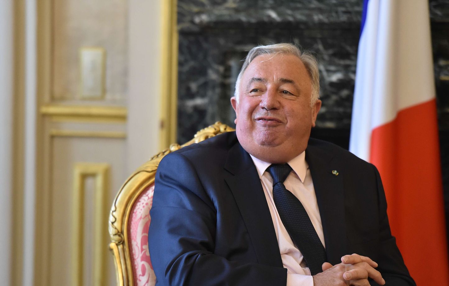 Le président du Sénat Gérard Larcher à Paris le 27 septembre 2017.