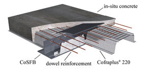 Reinforced concrete beam - COFRAPLUS® 220 - ARCELORMITTAL Long - steel ...