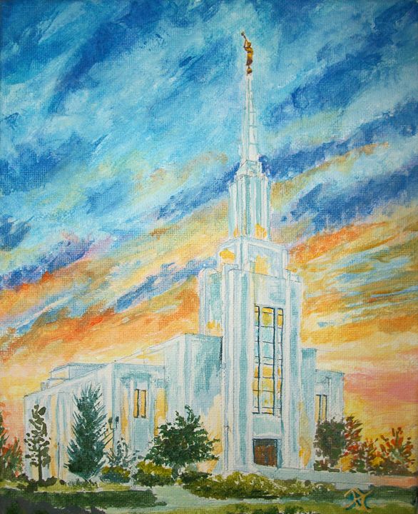 Twin Falls Idaho LDS Temple - Bekablo Creations - Paintings & Prints ...