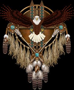 Bald Eagle Native American Mandala