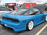 Blue Nissan 240SX