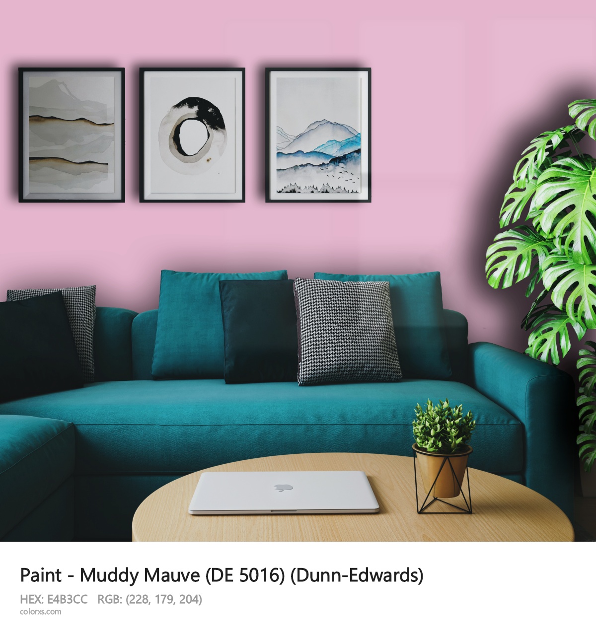 About Muddy Mauve (DE 5016) color - its meaning and example