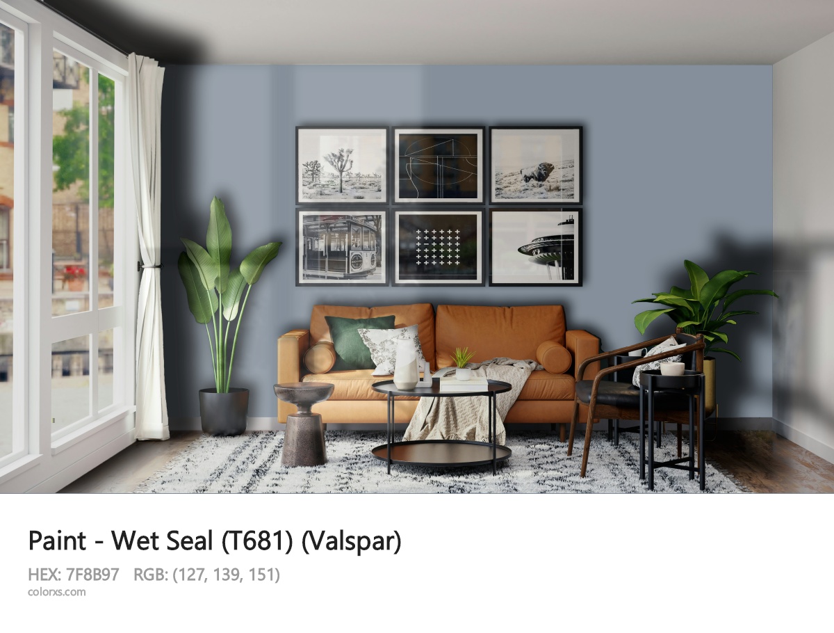 Valspar Wet Seal (T681) Paint modern minimalist living room interior