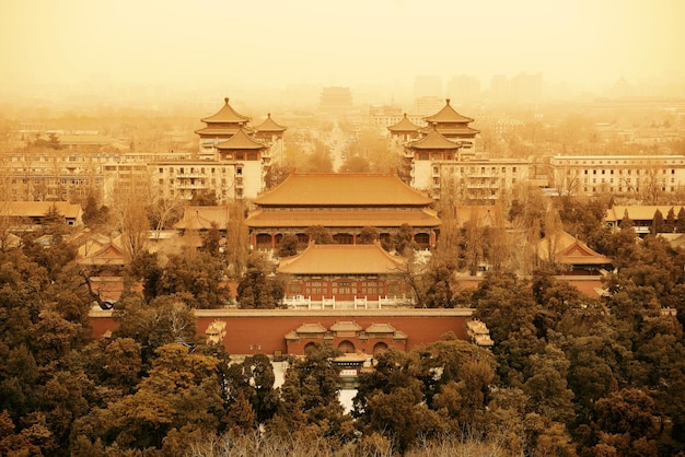 Foto grátis vista aérea, de, beijing