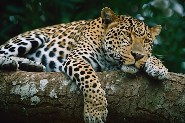 Foto grátis vista do leopardo selvagem na natureza