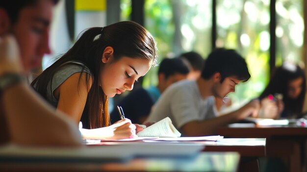 Foto grupo de estudo universitário