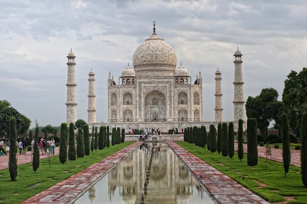 Foto monumento indiano do taj mahal