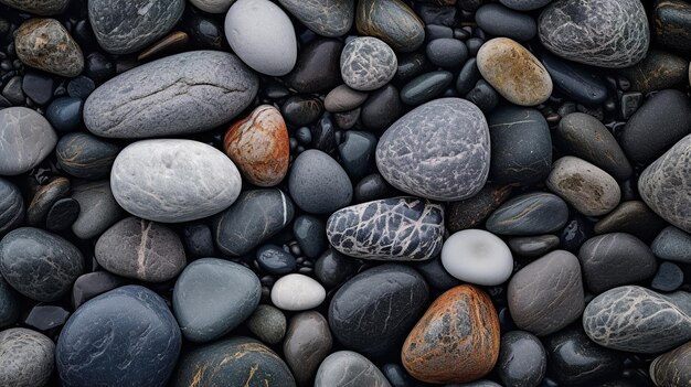 Premium AI Image | Abstract nature pebbles background Blue pebble ...